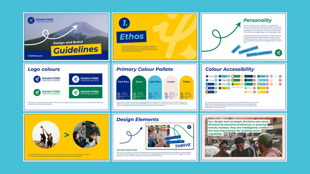Brand Guidelines for Isaiah Fong Learning Solutions