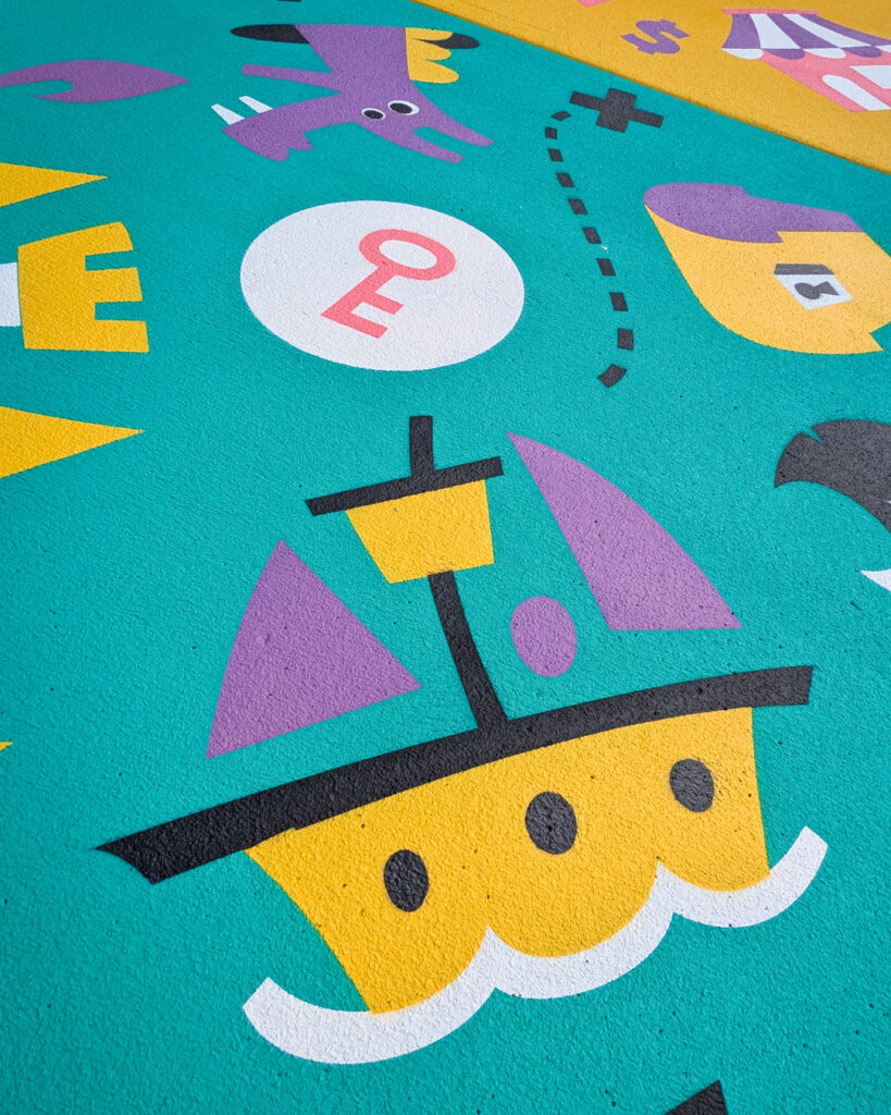 Boat and Key on Playful Path