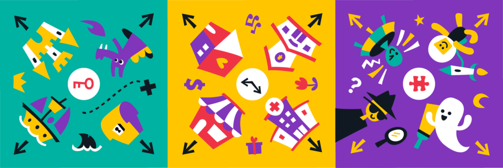 Brightly coloured children's design